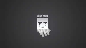 A Minecraft Ghast Floating Menacingly In The Nether Wallpaper