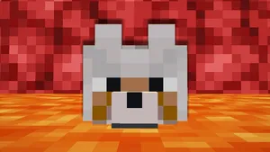 A Minecraft Player With Loyal Pets Beside An Enchanting Forest Wallpaper