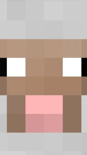 A Minecraft Sheep Grazing In A Lush Green Field Wallpaper