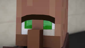 A Minecraft Villager Exploring The Wilderness. Wallpaper