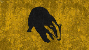 A Minimalistic Look At The Iconic Hufflepuff Badger Wallpaper