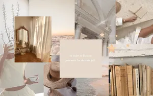 A Minimalistic Neutral Aesthetic Desktop Wallpaper