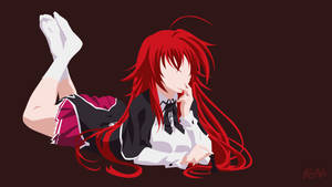 A Minimalistic Take On Rias From The Popular Anime Series Highschool Dxd Wallpaper