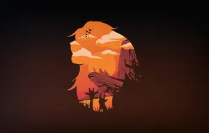 A Minimalistic Take On The Lion King Wallpaper