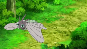 A Moth Flying Through The Forest Wallpaper