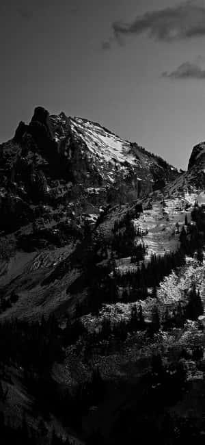 A Mountain With Snow Wallpaper