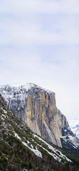 A Mountain With Snow On It Wallpaper