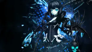 A Mysterious Dark Anime Girl Wallpaper
