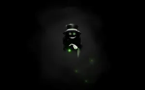 A Mysterious Dark Wizard Casting Powerful Magic Spells Wallpaper