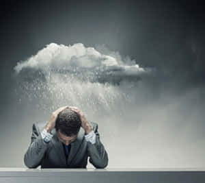 A Mysterious Figure Lost In Contemplation Wallpaper