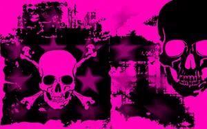 A Mysterious Pink Skull Wallpaper