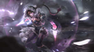 A Mysterious Templar Assassin Lurking In Shadows Wallpaper