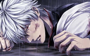 A Mysterious Young Samurai From The Anime Series Gintama Wallpaper