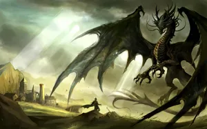 A Mystical Dragon, Longing For Adventure Wallpaper