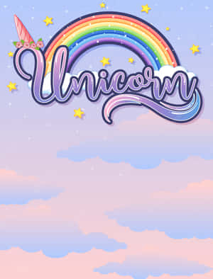 “a Mystical Pastel Unicorn With Its Beautiful Horns, Flowing Mane And Tail.” Wallpaper