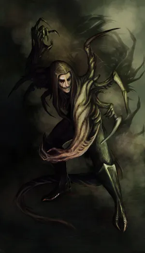 A Mystical Shapeshifter Transitioning Between Forms Wallpaper