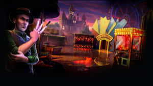 A Mystifying Night At The Dark Carnival Wallpaper