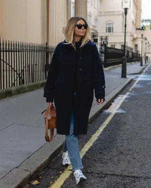 A Navy Blue Coat That Stands Out Wallpaper