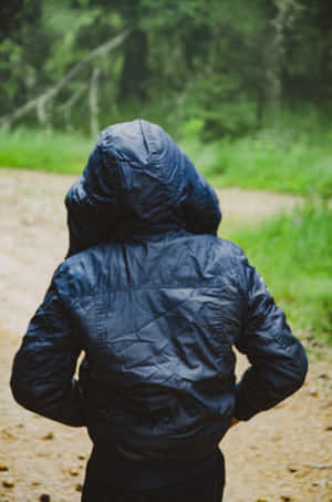 A Navy Blue Jacket Lends A Touch Of Sophistication! Wallpaper