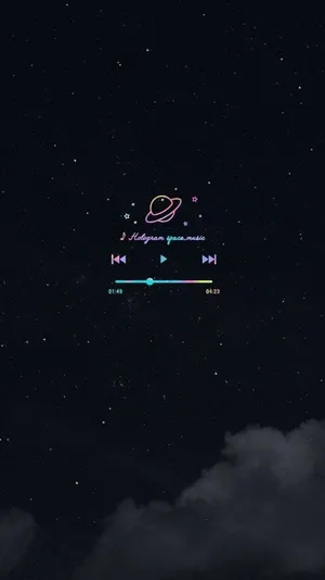 A Night Sky With Stars And A Clock Wallpaper