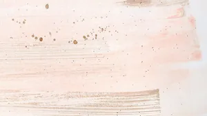 A Painting With A Pink Background And Gold Paint Wallpaper