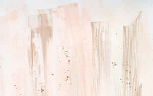 A Painting With A Pink Background And Gold Paint Wallpaper