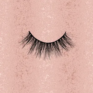 A Pair Of False Eyelashes On A Pink Background Wallpaper
