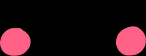 A Pair Of Pink And Black Circles Wallpaper