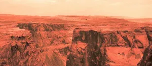 A Panoramic View Of Mars' Fascinating Landscape Wallpaper