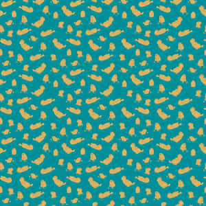 A Pattern With A Lot Of Orange And Yellow Birds Wallpaper