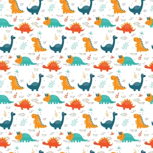 A Pattern With Dinosaurs On It Wallpaper