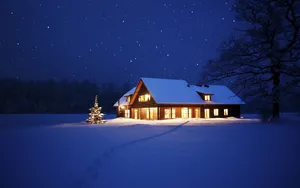 A Peaceful Chilly Night Wallpaper