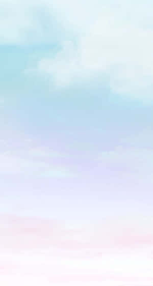 A Peaceful Landscape In Pastel Blues And Pinks Wallpaper