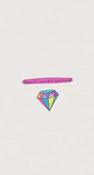 A Pencil With A Diamond On It Wallpaper