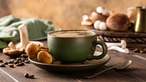 A Perfect Cup Of Brown Coffee Wallpaper