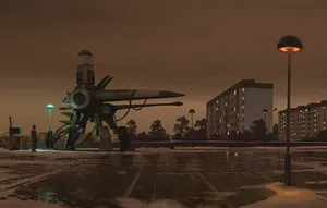 A Peripheral Weapon In The City Wallpaper