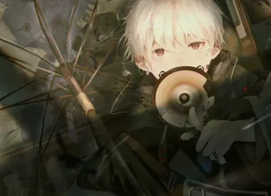 A Person Holding An Umbrella Wallpaper