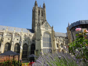 A Photo At The Back Of Canterbury Cathedral Wallpaper
