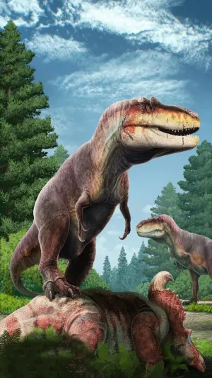 A Photorealistic Rendering Of A Tyrannosaurus Rex Wallpaper