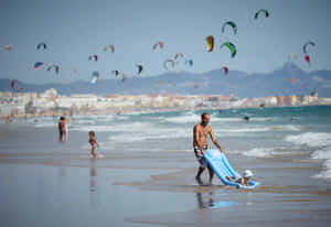 A Picture-perfect Family Beach Vacation Wallpaper