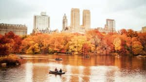 A Picturesque Aerial View Of Fall City Amidst The Vibrant Colors Of Autumn Wallpaper