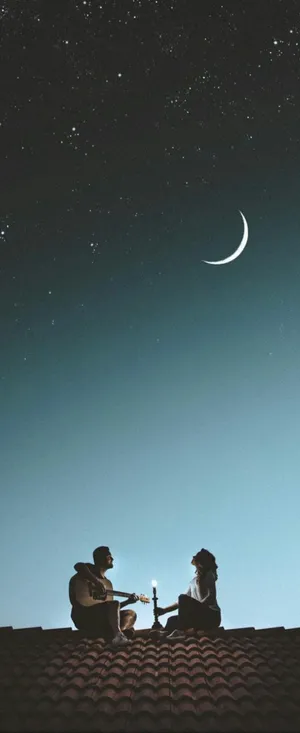 A Picturesque View Of A Harbor Surrounded By Palm Trees Wallpaper