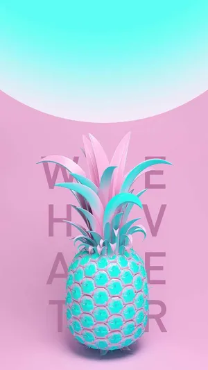 A Pineapple On A Pink Background With The Words Whatever Wallpaper