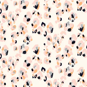 A Pink And Black Leopard Print Pattern Wallpaper