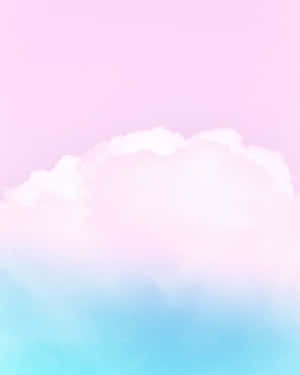 A Pink And Blue Cloud Background Wallpaper