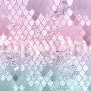 A Pink And Blue Mermaid Scales Background Wallpaper