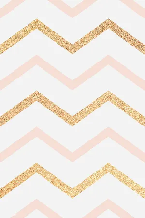 A Pink And Gold Chevron Wallpaper Wallpaper