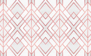 A Pink And White Geometric Pattern Wallpaper