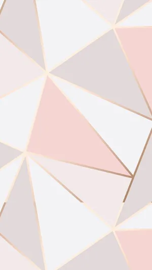 A Pink And White Geometric Wallpaper Wallpaper