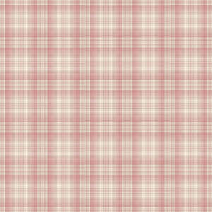 A Pink And White Plaid Fabric Wallpaper